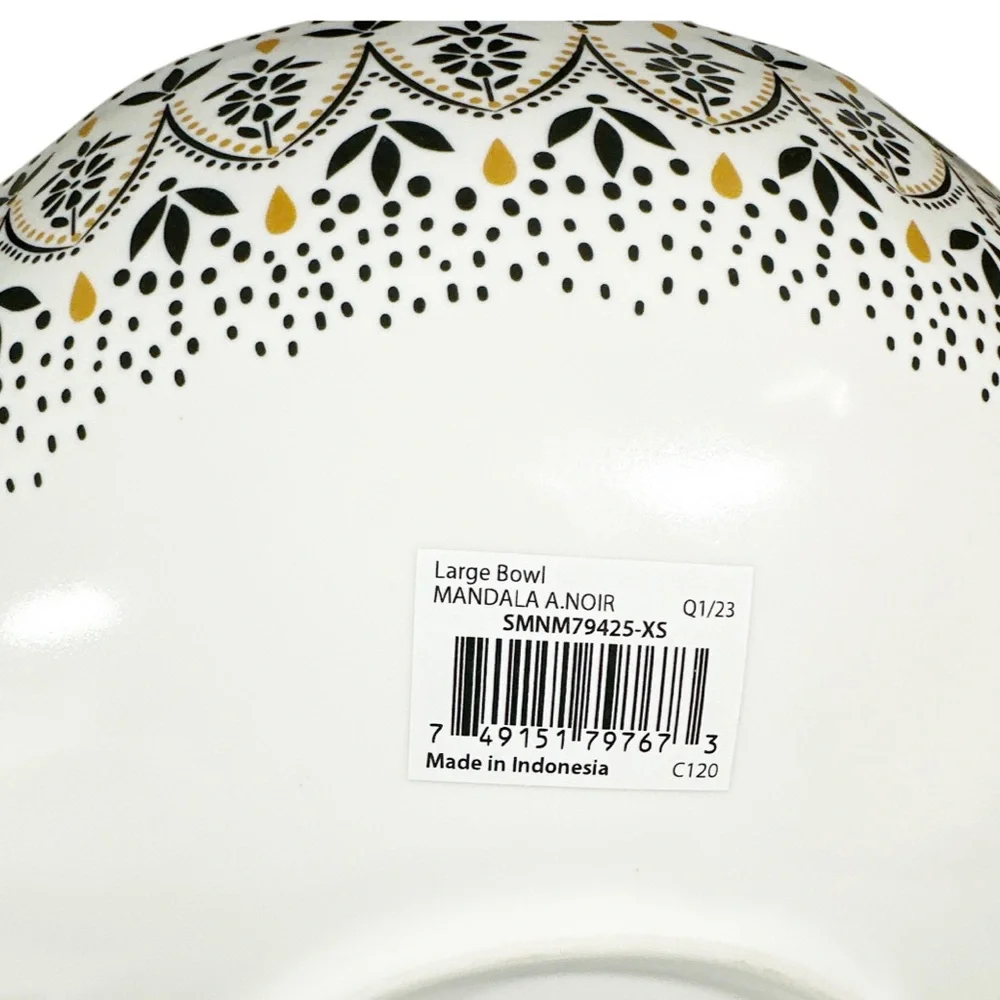NEW Portmeirion ARTISANNE NOIR NOODLE SERVING BOWL